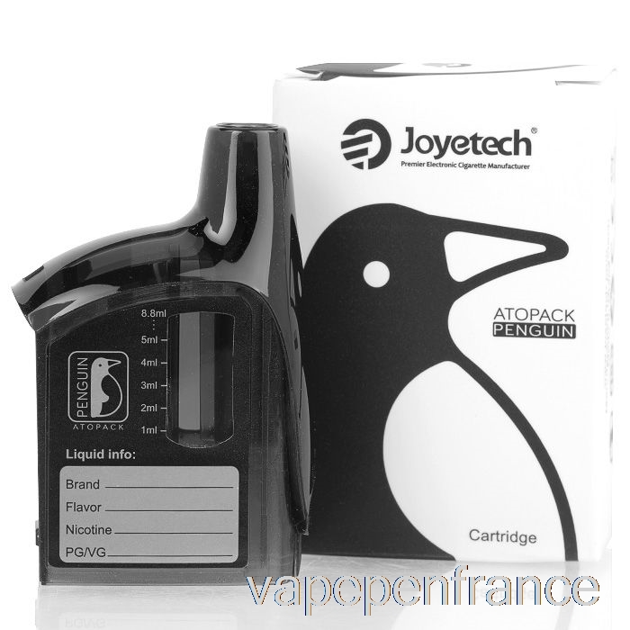 Joyetech Atopack Pingouin Cartouche De Remplacement Pod Noir - Cartouche 8,8 Ml Stylo Vape